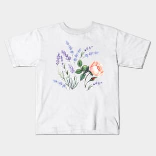 Lavender and Rose Kids T-Shirt